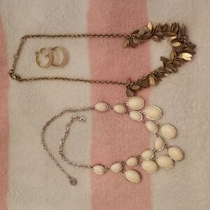 J Crew & Liz Claiborne necklaces and earrings: costume jewlery lot